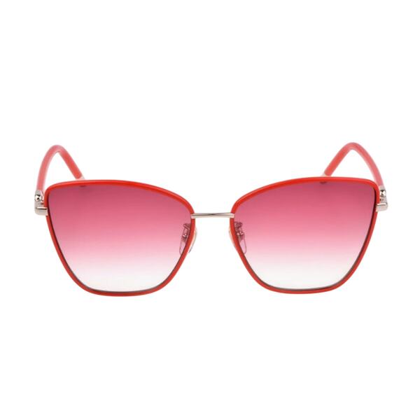 Furla 58mm Gradient Square Sunglasses Shiny Light Gold - Picture 1 of 7